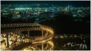 Tops of Cebu panoramic view overlooking Cebu City and Mactan Island.