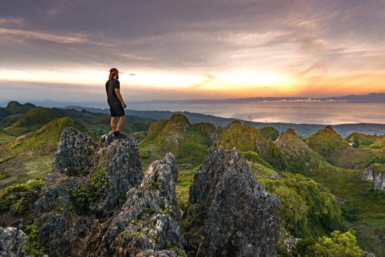 Panoramic view from Osmeña Peak, the highest mountain in Cebu, Philippines